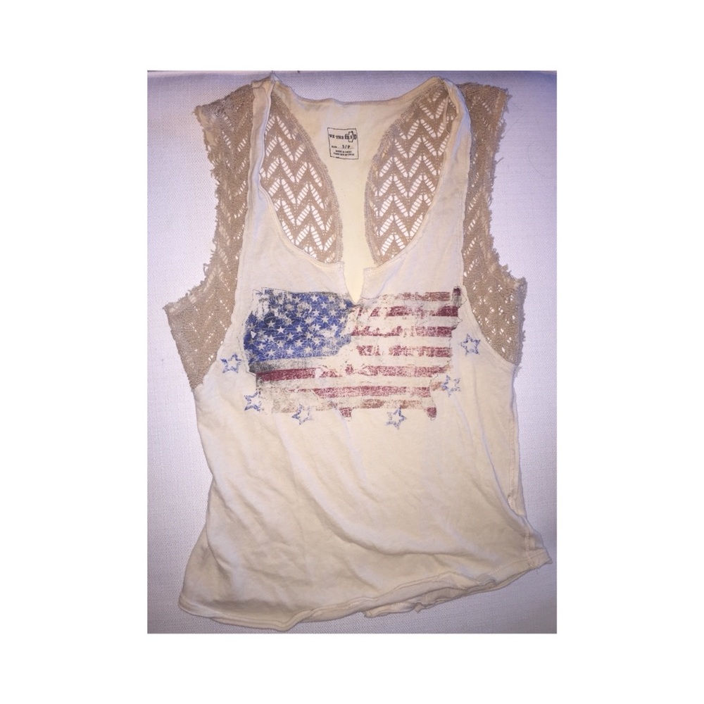 < FREE PEOPLE > USA tank top *ASO: ‘Shameless’*